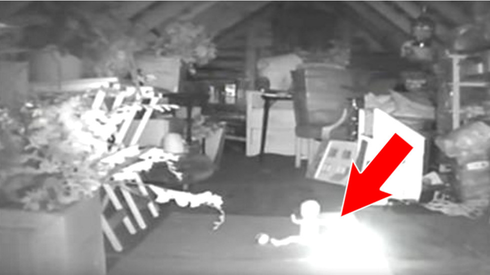 After Hearing Strange Noises They Installed A Camera In Their Attic During The Night It