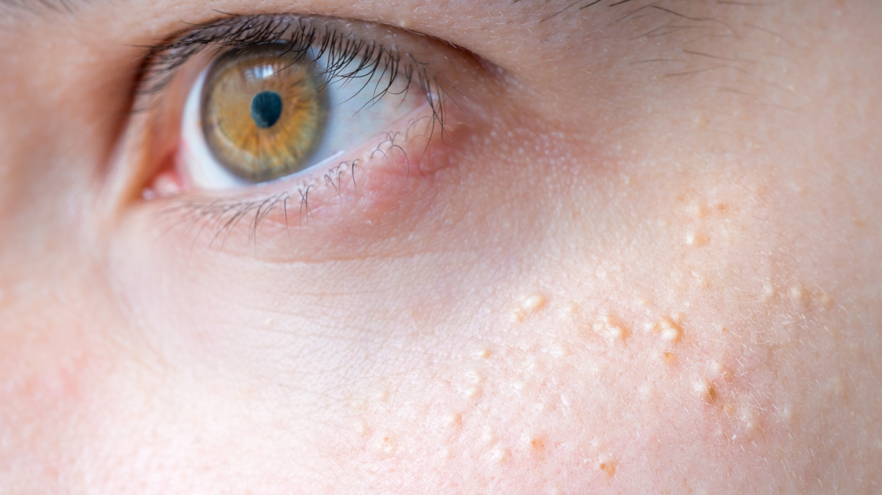 Small White Dots On Skin Under Eyes