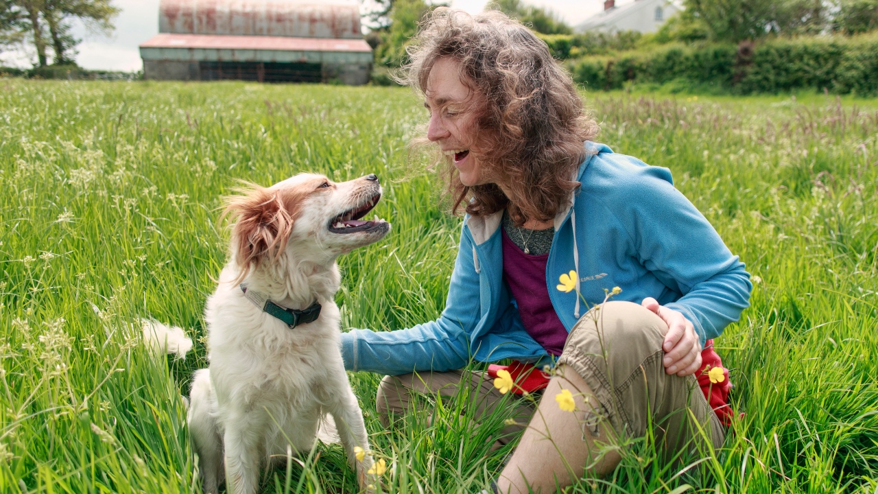 This loyal dog refused to leave its owner's side after a terrible