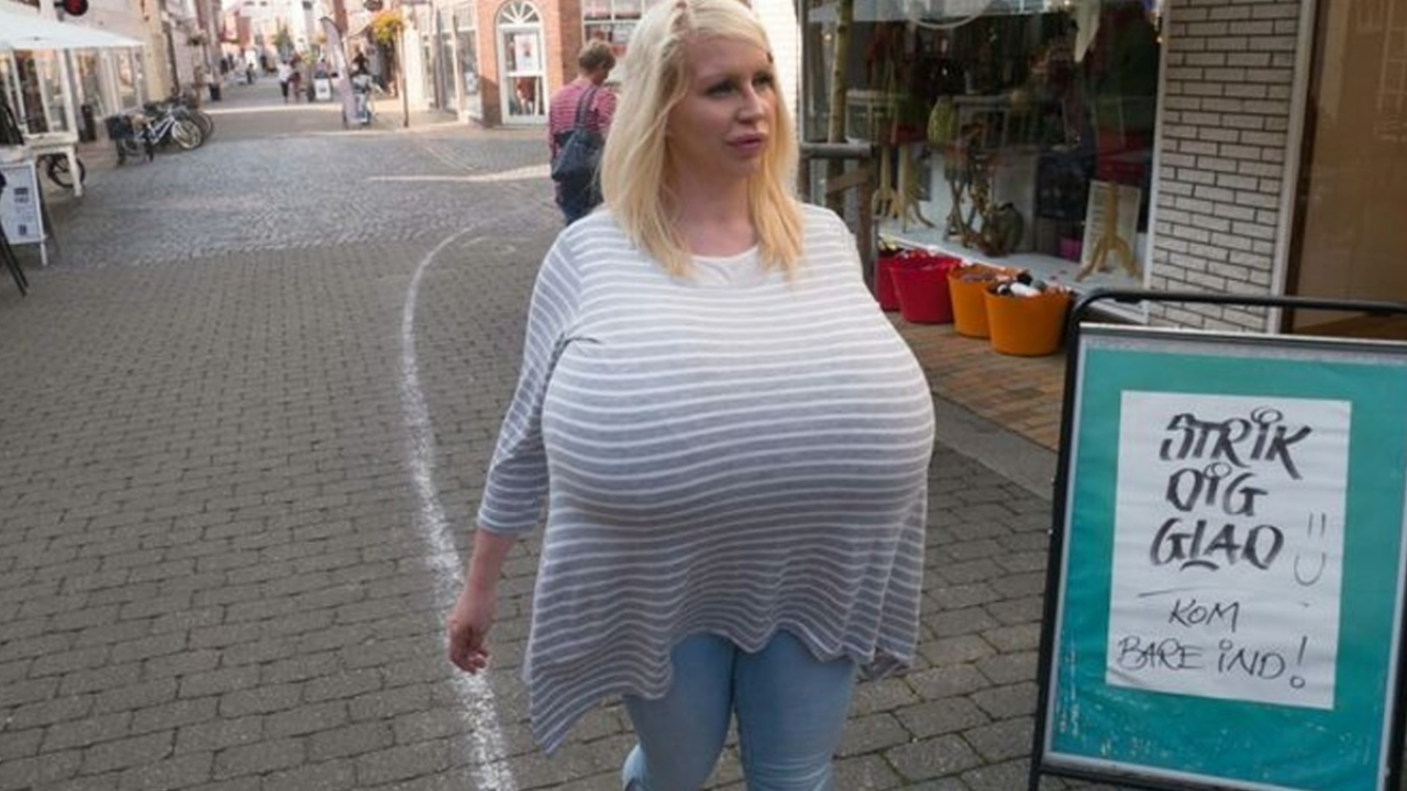 This German model claims to have the world's largest breasts